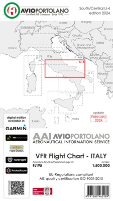 Avioportolano VFR charts