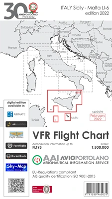 Avioportolano VFR charts