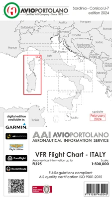 Avioportolano VFR charts