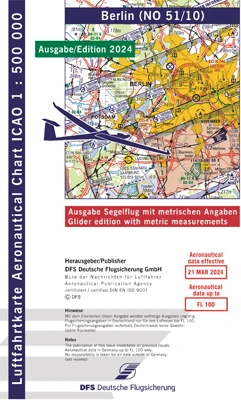 ICAO glider charts Germany 2024