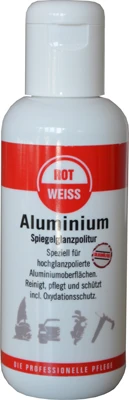 Rot-Weiss Aluminium-Politur