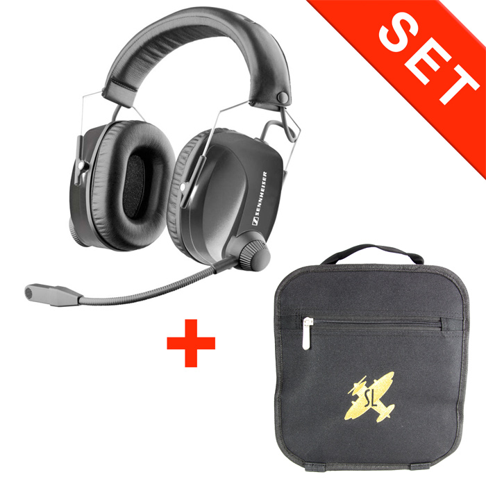 Casque Sennheiser HME 110 ATC + sacoche Design4Pilots