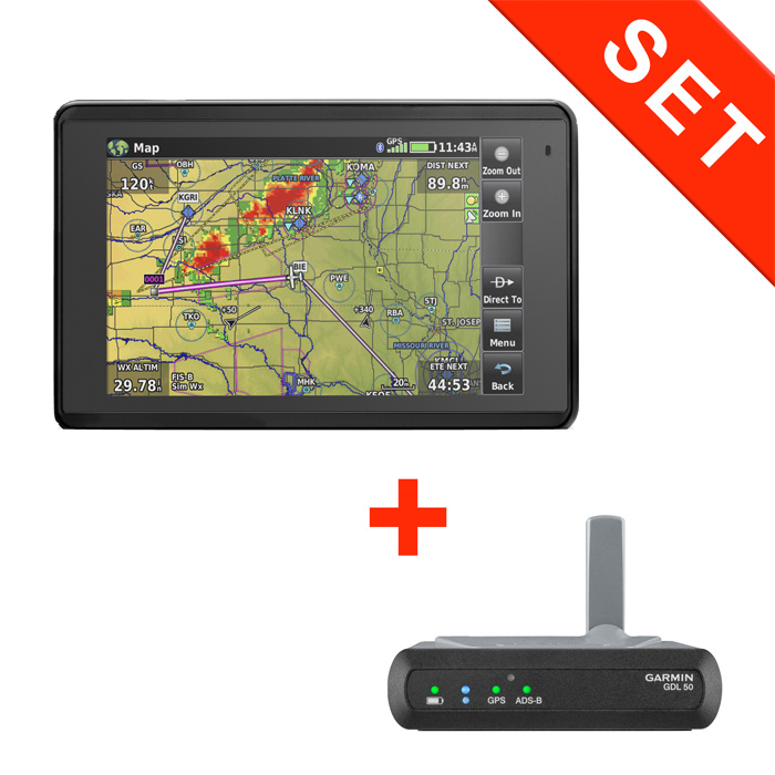 Garmin Aera 660 Paket mit GDL 50 ADSBEmpfänger Siebert Luftfahrtbedarf